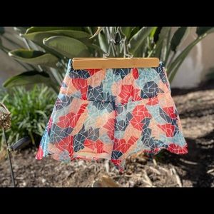 BCBGeneration 💗 Womens Multicolor Geometric Flowy Shorts X-Small